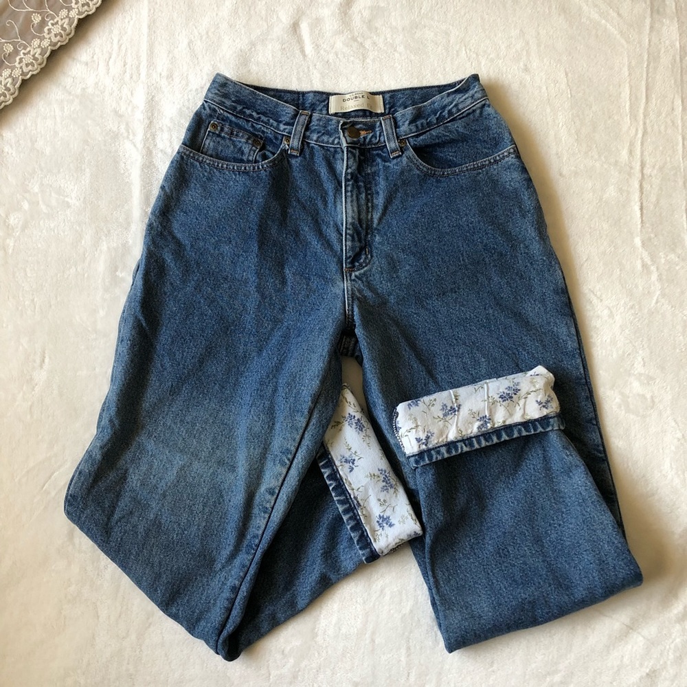 L. L. Bean High Waisted Flannel Lined Jeans